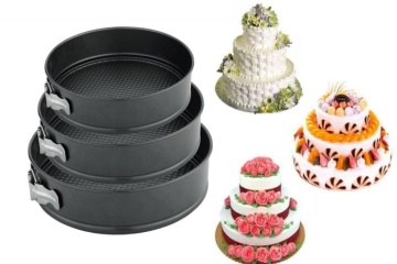 Set 3 forme tort rotunde - 24 cm - 26 cm - 28 cm - Img 6