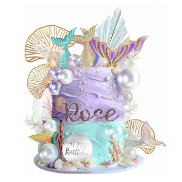 Set pentru ornat torturi - Sirena, 26 piese - T090597