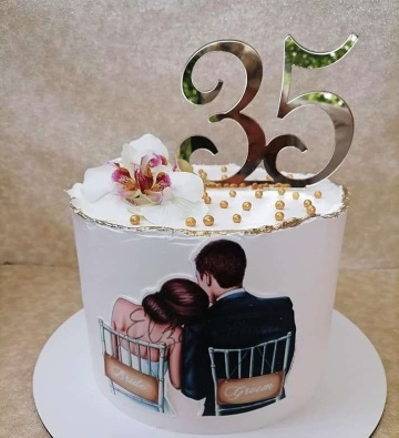 Topper pentru tort cifra Frh