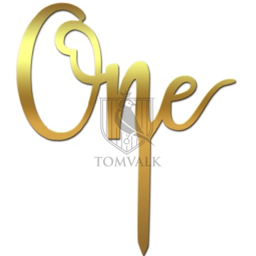Topper pentru tort "One" pentru prima aniversare a copilului IEV