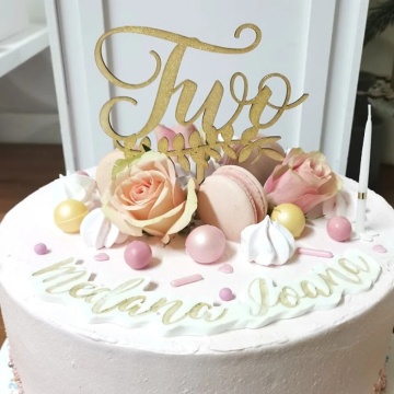 Topper pentru tort "Two"