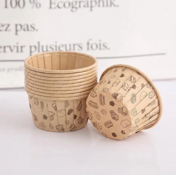 Chese din Hârtie Kraft pentru Muffins și Cupcakes – Model T200100, Set 12 buc