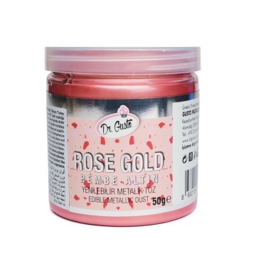 Colorant Pudra Metalizat - Dr. Gusto - 50 g - ROSEGOLD