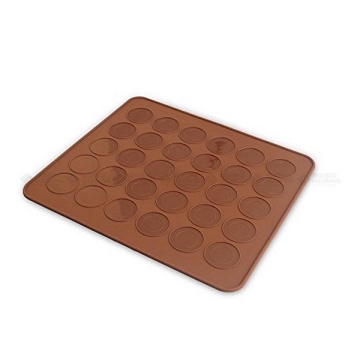 Covoras silicon  - macarons - 30 cavitati rotunde - 25,5 cm x 28 cm