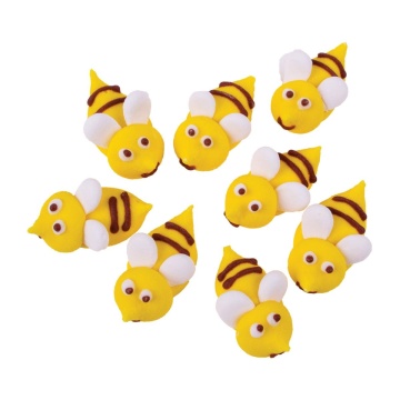 Decoratiuni comestibile din zahar - set 7 buc. "Albinute"
