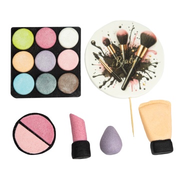 Decoratiuni comestibile din zahar - set "Cosmetics"