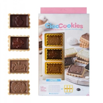 Decupatoare Plastic Biscuiti Easter + Matrita Plastic Ciocolata