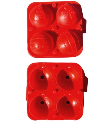 Forma de silicon pentru globuri Craciun 3d cu 4 modele diferite- T13163