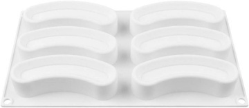 Formă din silicon pentru Ecler curbat – 6 cavități