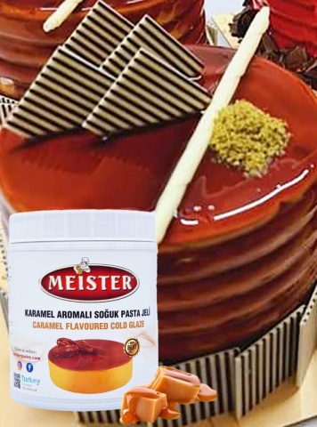 Glazura oglinda la rece - CARAMEL - 1 kg - Meister
