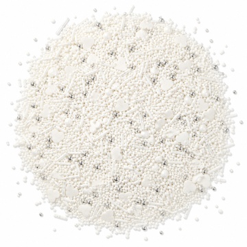 Mix sprinkles "Cocktail Alb-Argintiu" -1 KG
