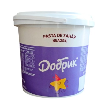 Pasta de zahar - NEGRU - 1 kg - Dobryk