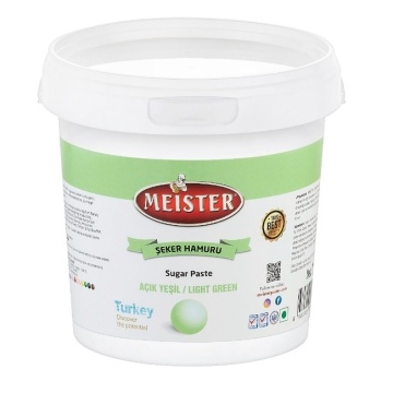 Pasta de zahar - VERDE DESCHIS - 1 kg - Meister