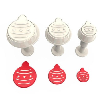 Set 3 decupatoare cu ejector - Globulete