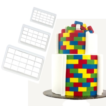 Set 3 decupatoare fondant - Bricks