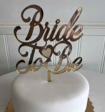 Topper pentru tort "Bride to be"