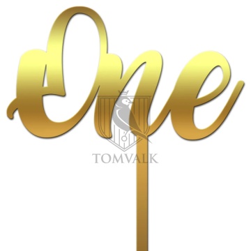 Topper pentru tort "One" pentru prima aniversare a copilului WiS