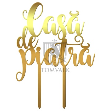 Topper tort "Casa de piatra" VII