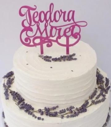 Topper tort "Nume" sr