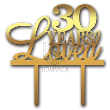 Topper tort "Years loved" A4