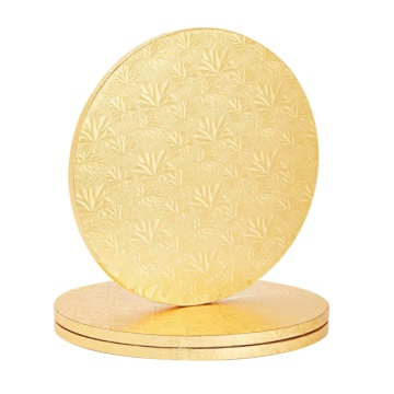 Cake drum rotund Auriu - 35 cm