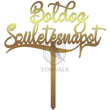 Cake topper "Boldog születésnapot"