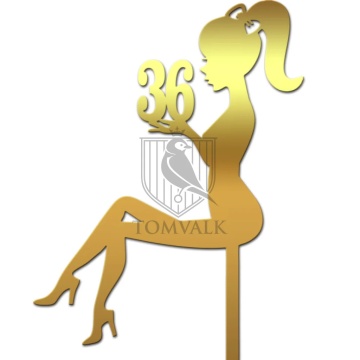 Cake Topper "Sitting lady" Vn