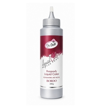 Colorant alimentar lichid pe baza de apa - Dr. Gusto - BORDO (Visiniu)- 280 gr