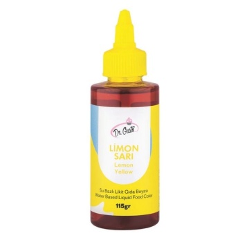 Colorant alimentar lichid pe baza de apa - Dr. Gusto - GALBEN LEMON - 115 gr