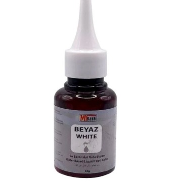 Colorant alimentar lichid pe baza de apa - MyBake - ALB - 60 gr