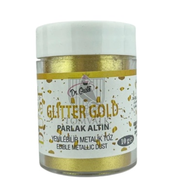 Colorant Pudra Metalizat - Dr. Gusto - 10 g - GLITTER GOLD