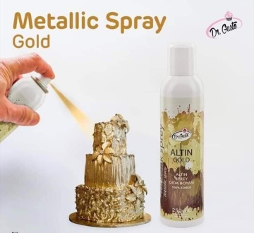Colorant Spray Metalic Auriu - 250 ml - Dr.Gusto