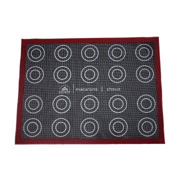 Covoras din silicon microperforat pentru coacere ecler, macarons și choux – dublă față – 30 × 40 cm – Dharst