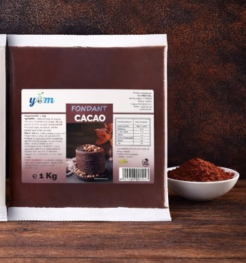 Fondant cacao pentru glazurat amandine – 1 kg - Yam
