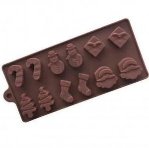 Forma de silicon "Christmas" - 12 alveole
