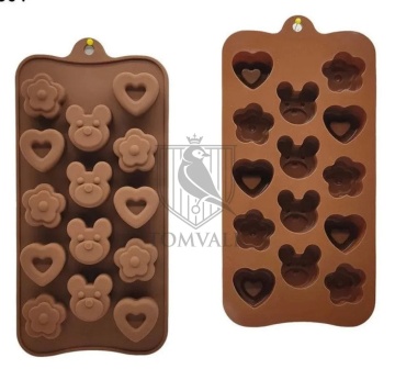 Forma de silicon Inimioare si ursuleti - 14 alveole