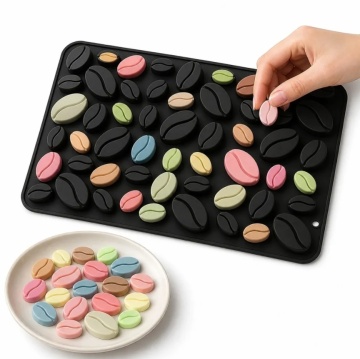 Forma de silicon pentru bomboane - Coffee bean - 10,5 x 30,5 cm - T15012