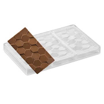 Forma din policarbonat pentru tablete de ciocolata - Hexagon - T04130