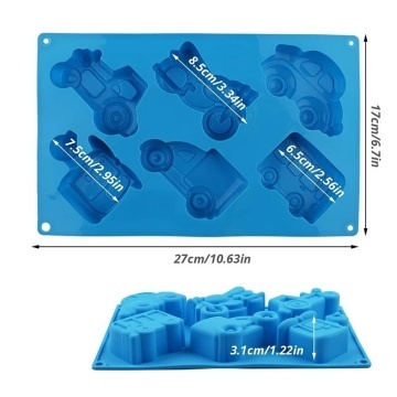 Formă din silicon – Vehicule – 6 cavități