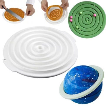 Forma din silicon Insert Decor cu doua fete rotund si patrat