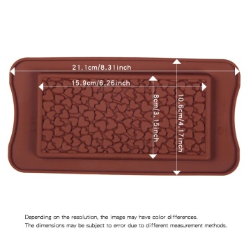 Forma silicon pentru tableta ciocolata - Inimi