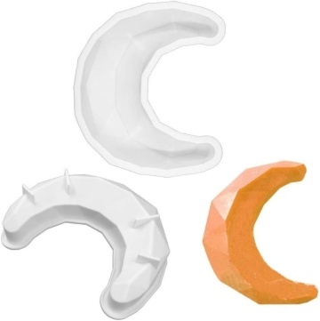 Formă silicon pentru tort în formă de semilună 3D
