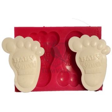 Mulaj din silicon - 2 talpite (BABY Shower) - Cesil