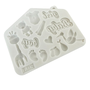 Mulaj din silicon Botez Baby BoyGirl - T12133