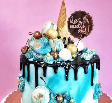 Set 10 cupcake topper "La multi ani" RG