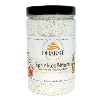 Sprinkles inimi albe - 800 gr - Dharst