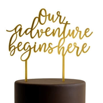 Topper "Our adventure begin here"