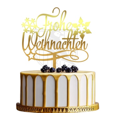 Topper pentru tort "Frohe Weihnachten"