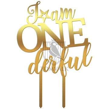 Topper tort "I am ONEderful" a1