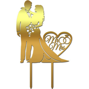 Topper tort nunta Mr&Mrs Mf